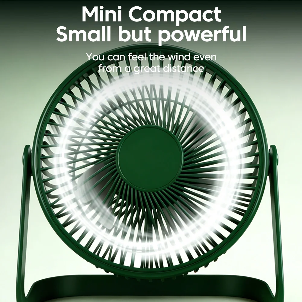 Desk Fan Portable Mini USB Rechargeable Fan Ultra Quiet Suitable For Home Desk Office Student Dormitory Computer Summer image 3
