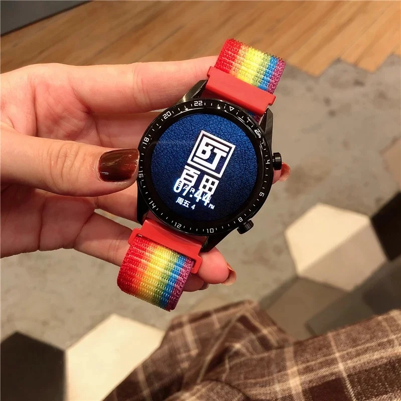 Zeblaze Ares 3 Pro GT 3 SE용 나일론 시계 팔찌, Amazfit GTR Mini GTR 4 스트랩용 시계 밴드, 20mm, 22mm, 46mm