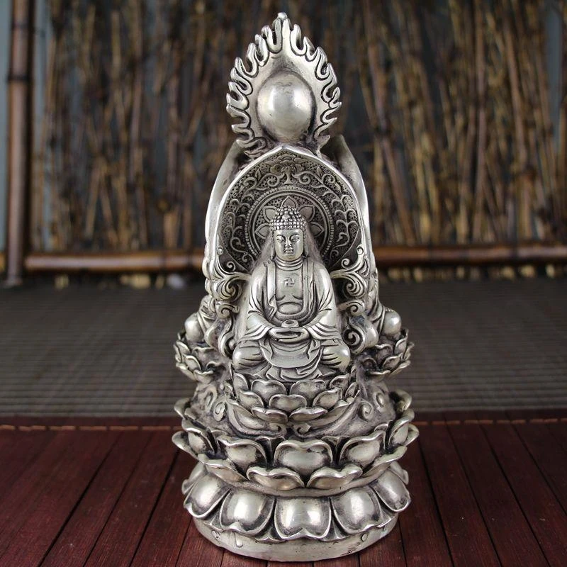 New antique crafts, gifts, miscellaneous copper ornaments, decoration - Three Holy Buddhas 1