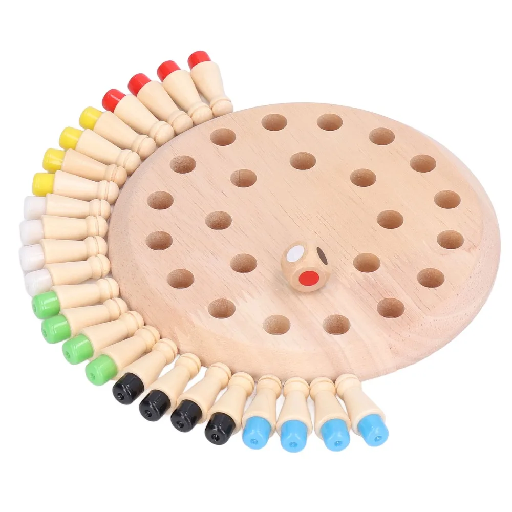 Memory Training Matchstick Chess Game Educational Blocks Matchstick Design Early Education Game Wooden Board Game