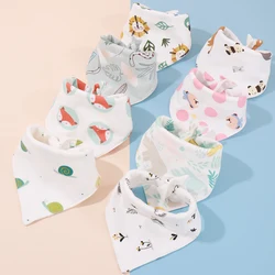 Random 2pcs 3pcs 5pcs Baby Bibs Kids Bandana Bibs for Newborn Feeding Saliva Scarf Cotton Baby Boys Stuff Girl Items Baby Shower