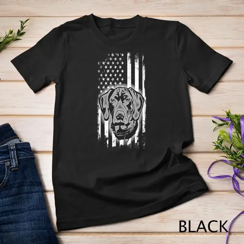 German Shorthaired Pointer GSP American Flag USA Patriotic Unisex T shirt