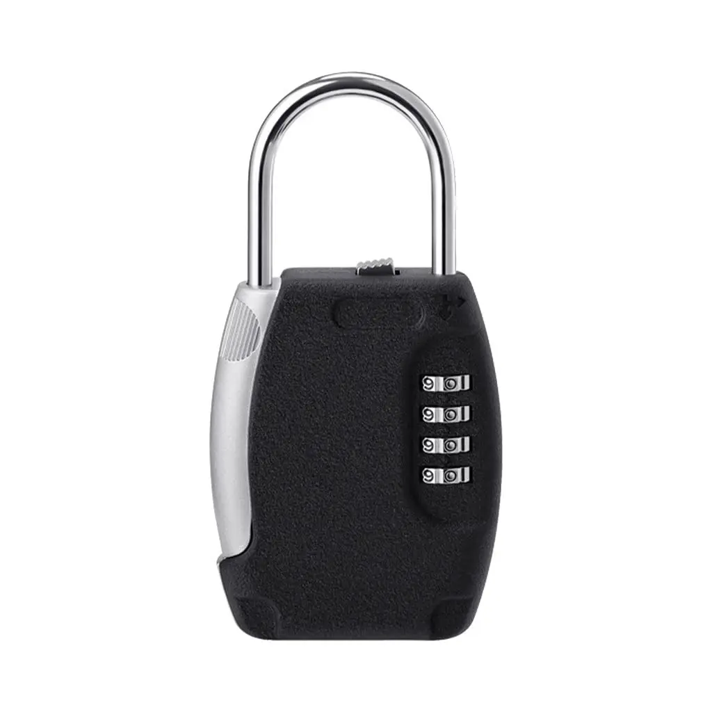 Guard Key Black Realtor's Lockbox Portable Resettable Hanging Key Safe Combination Lock Box for House Keys Realtors Vacation