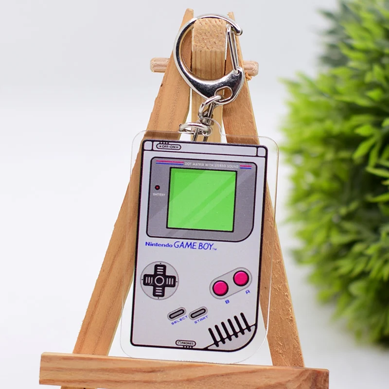 Games Console Keychain 3 Styles Arcylic Cartoon Figures Keyrings Kawaii Accessories