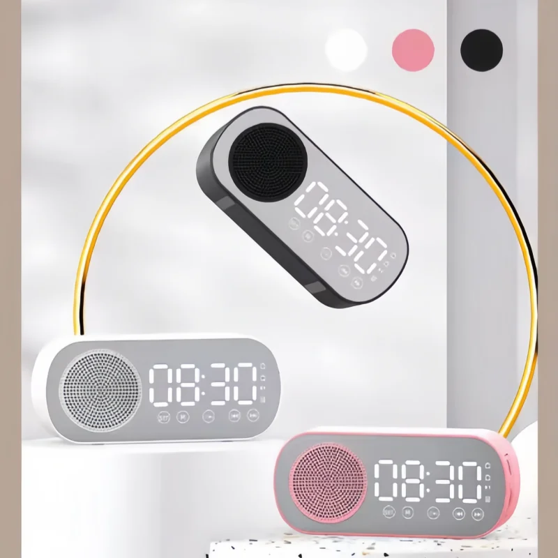 Wireless Bluetooth speaker, multi-functional speaker, mini AI smart alarm clock speaker