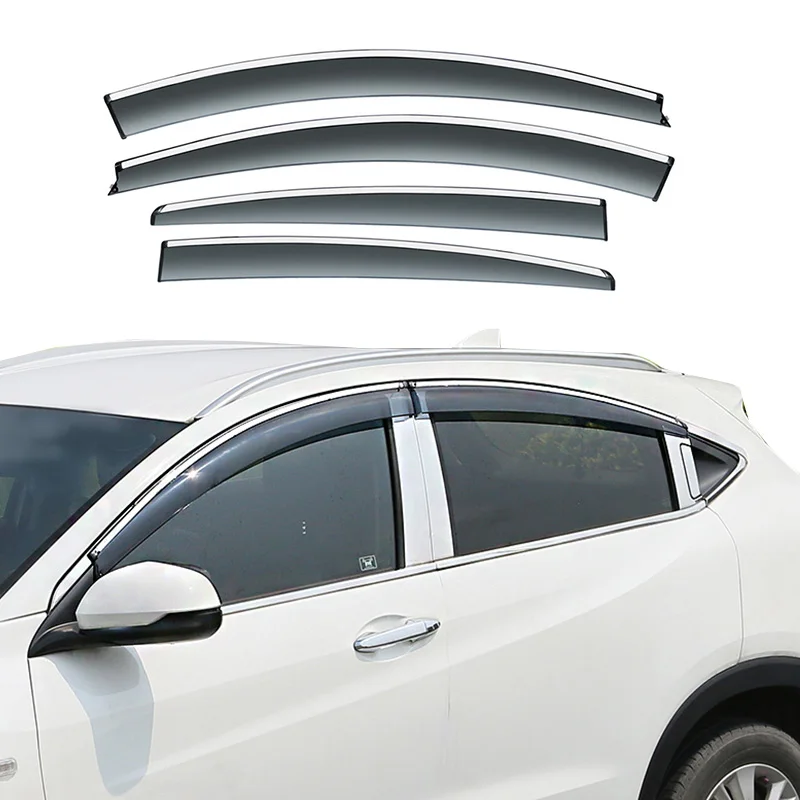 

For Honda HR-V Vezel 2015-2022 Window Visors Car Rain Guards Wind Deflectors Sun Vent Shade Auto Exterior Accessories