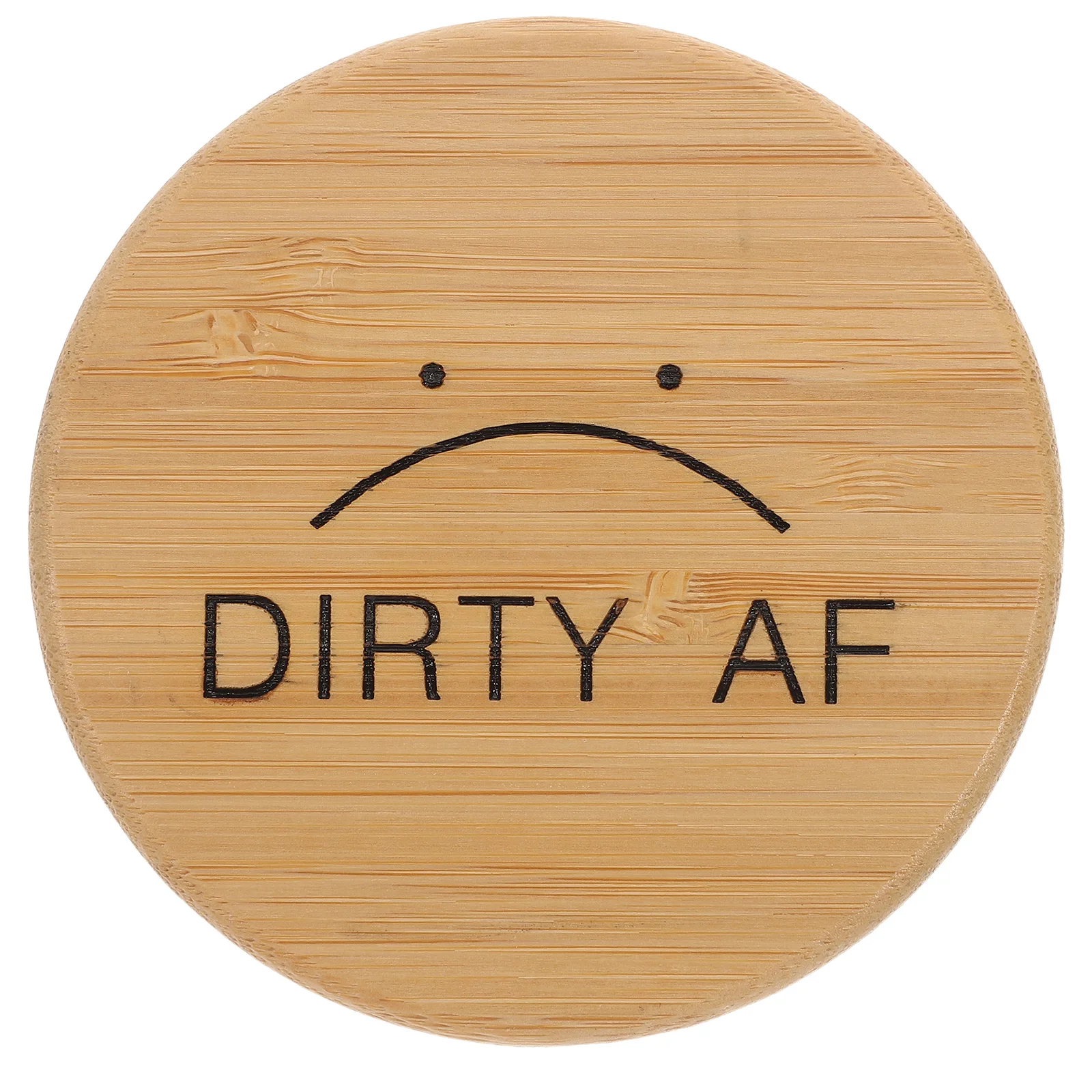 食器洗い機用クリーン/ダーティーマグネット 竹製両面デザイン マグネット式食器洗い機サイン 家庭用品 ギフトに最適