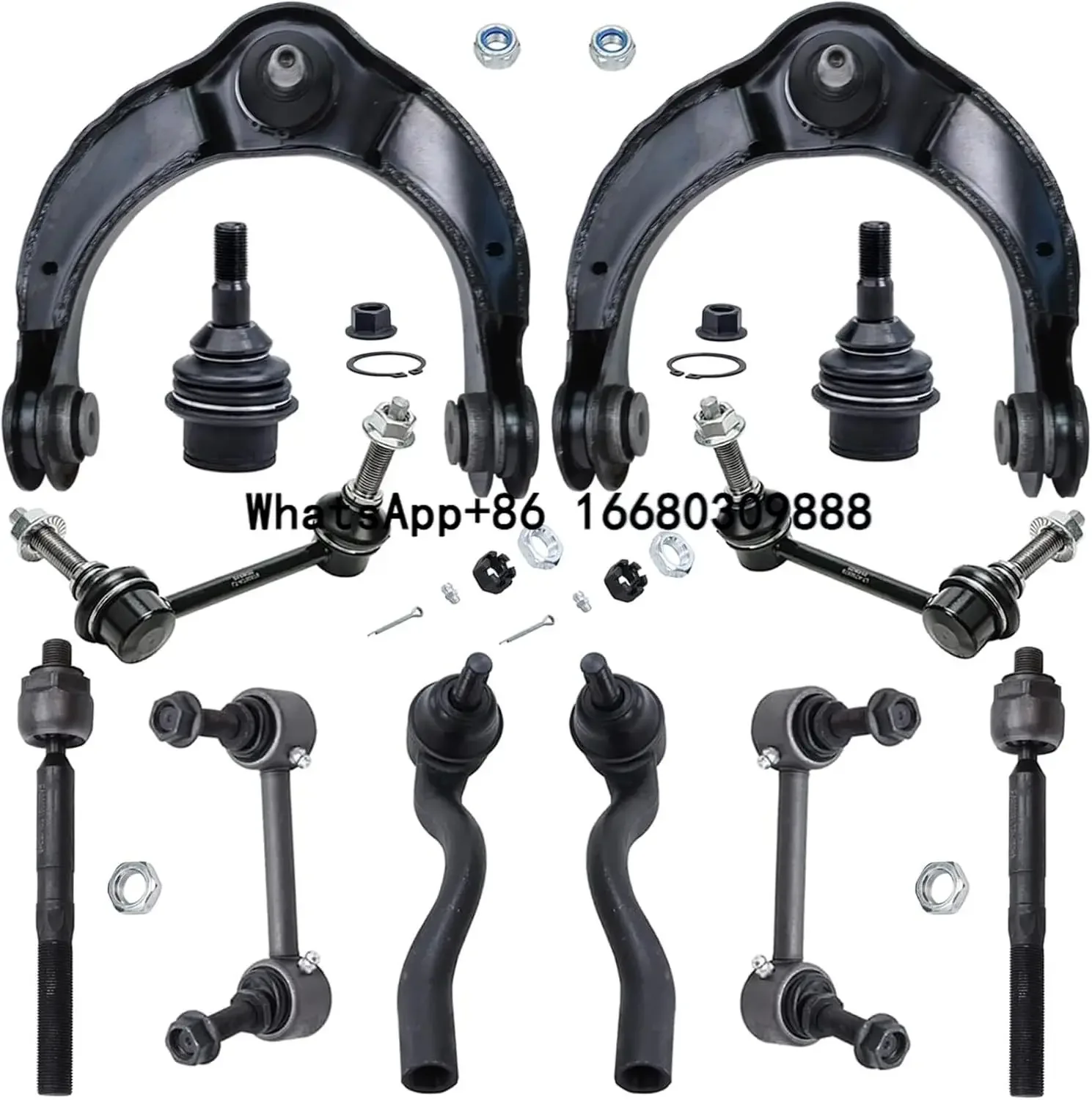 

Front Upper Control Arms and Lower Ball Joints+Sway Bar End Links Suspension Kit for 2011-2015 Dodge Durango Jeep Grand Cherokee