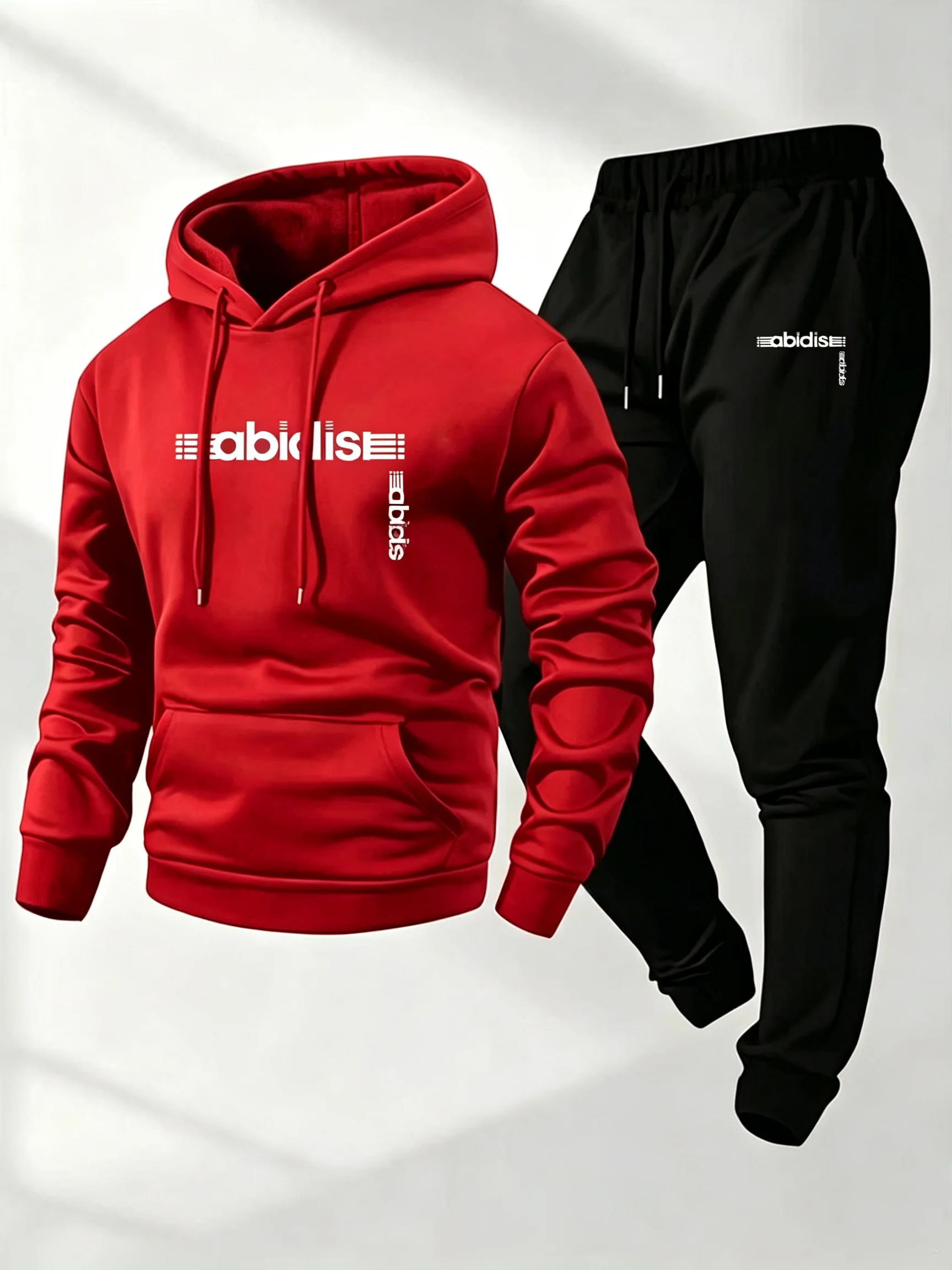 ユニセックス2ピースストリートウェアトラックスーツ、抽象的な - Jogger Sweatpants Men のレビューと価格