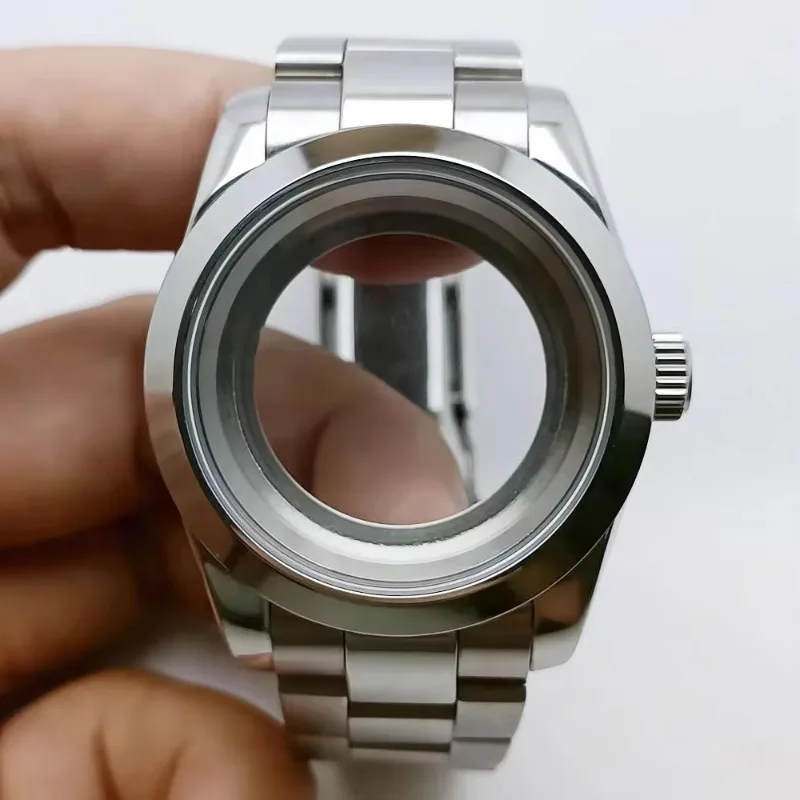Корпус часов NH35 39 мм, прозрачный корпус из сапфирового стекла со скошенной молнией, подходит для механизма NH35/NH36/NH38/NH70/NH72, новый DIY