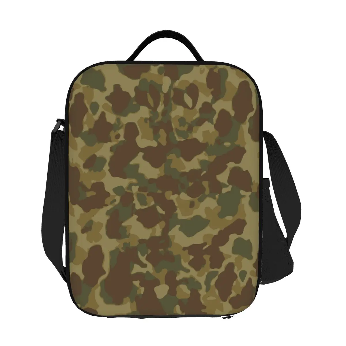 

Custom Frogskin Camo Insulated Lunch Bag for Women Military Army Camouflage Thermal Cooler Lunch Box Office Work School