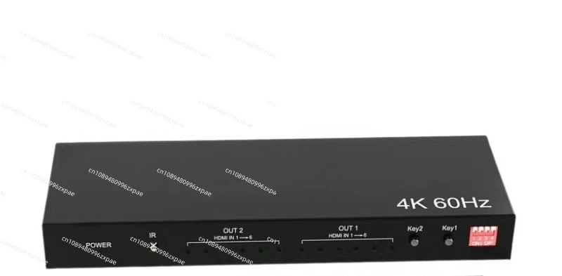 Audio Extractor PC To TV Dual Display 4K 60hz 6x2 HDMI Matrix 6 IN 2 OUT HDMI Splitter Switch Audio Video Converter 1080p EDID