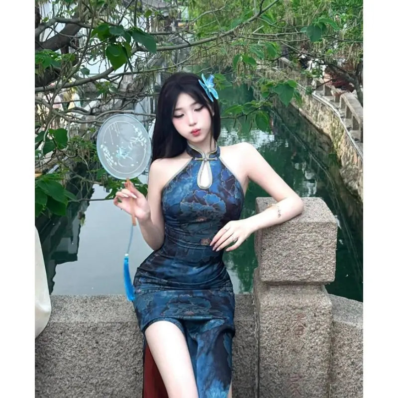 slim fit dress slacks Qipao dress for women, modern Qipao, prom dress, Natural Silk Qipao –  Beth&Brian Qipao main image 0