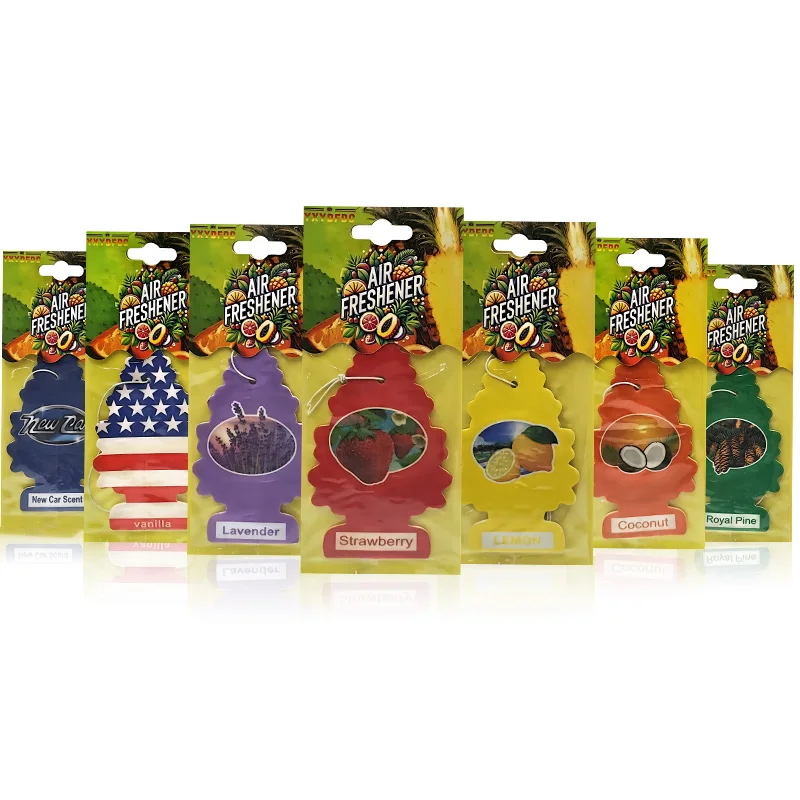 Juego de ambientador para coche de 5-400 piezas, formas únicas, 7 fragancias, aroma colgante de larga duración para vehículos y espacios pequeños