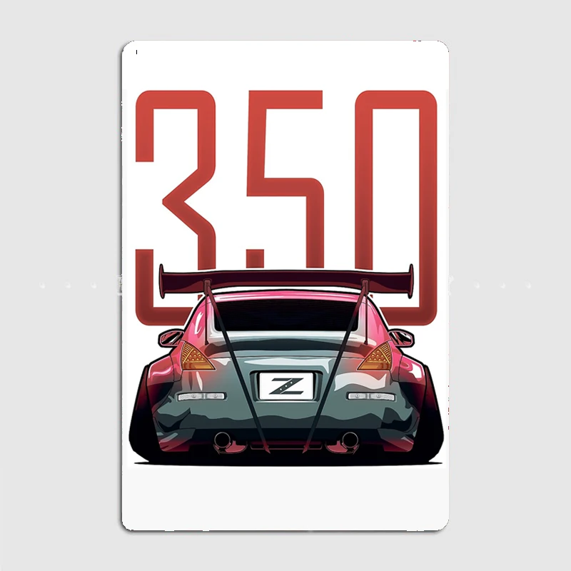 Nissan 350z z33 Metal Plaque Poster Cinema Garage Bar Room Mural Painting Tin Sign Vintage Sheet Metal Home Decoration