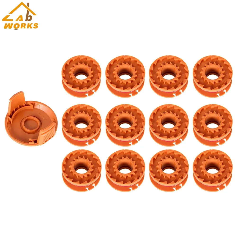 For Worx WG150 WG151 WG153 WG154 Replacement Spool Line String Trimmer 12 Pack
