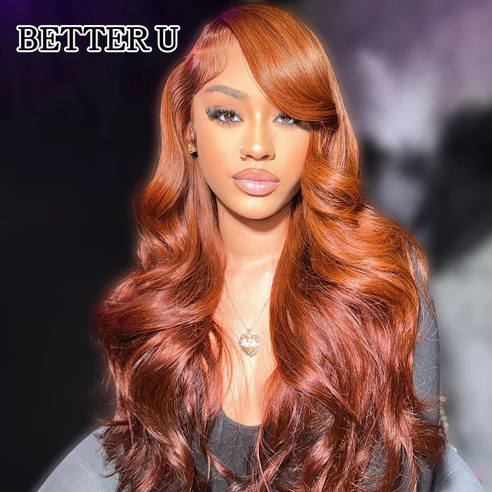 

13x6 Chocolate Brown Body Wave Lace Front Wig HD Transparent Lace Frontal Wig Human Hair Preplucked Colored Human Hair Wigs 180%