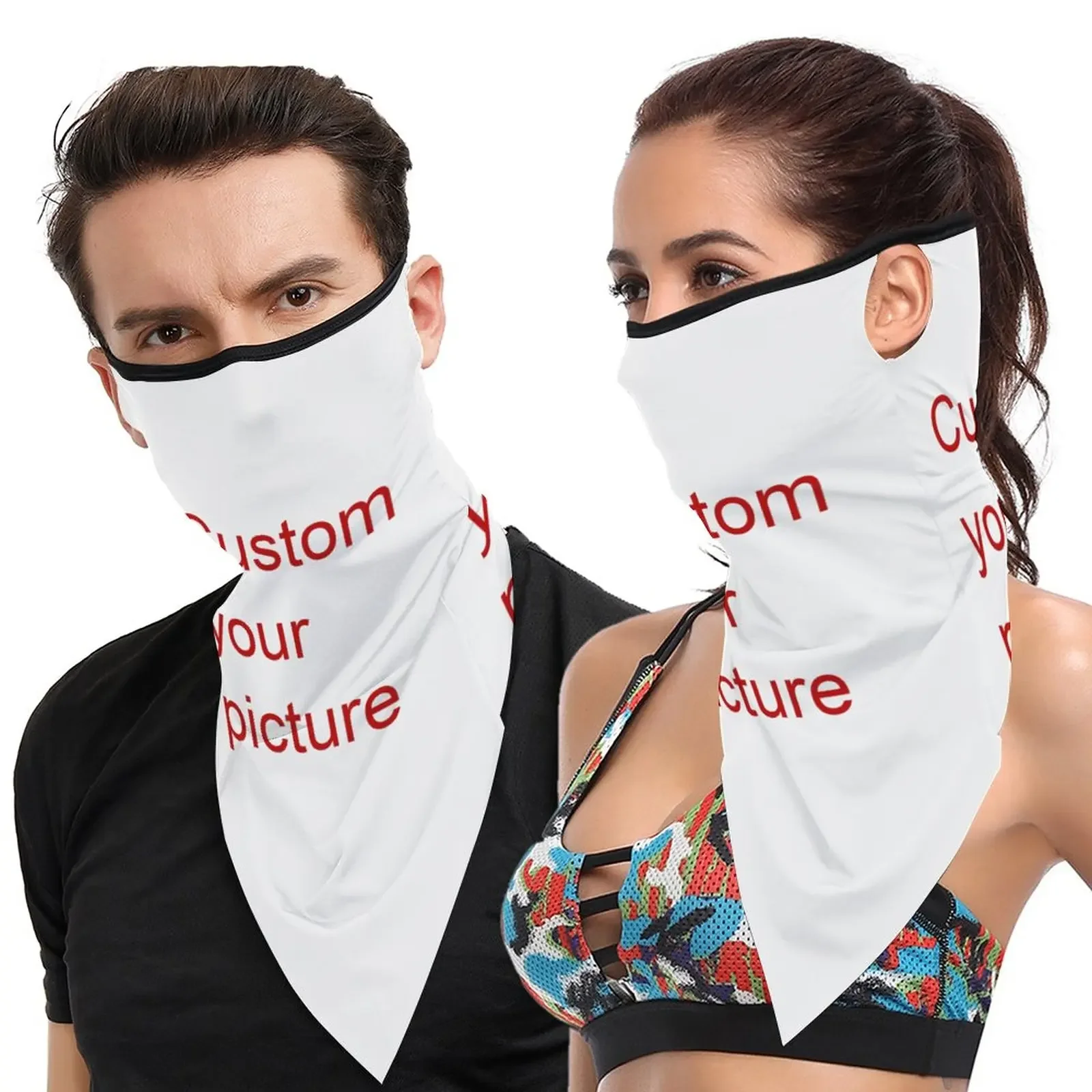 Custom Windproof Riding Face Mask Snowboard Balaclava Neck Guard Motorcycle Men Women Bandana Running Jewelry