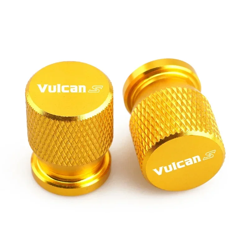 Motorcycle CNC Accessorie Wheel Tire Valve Air Port Stem Caps Airtight Covers logo "VULCANS" For Kawasaki VULCAN S 650cc 650 CC
