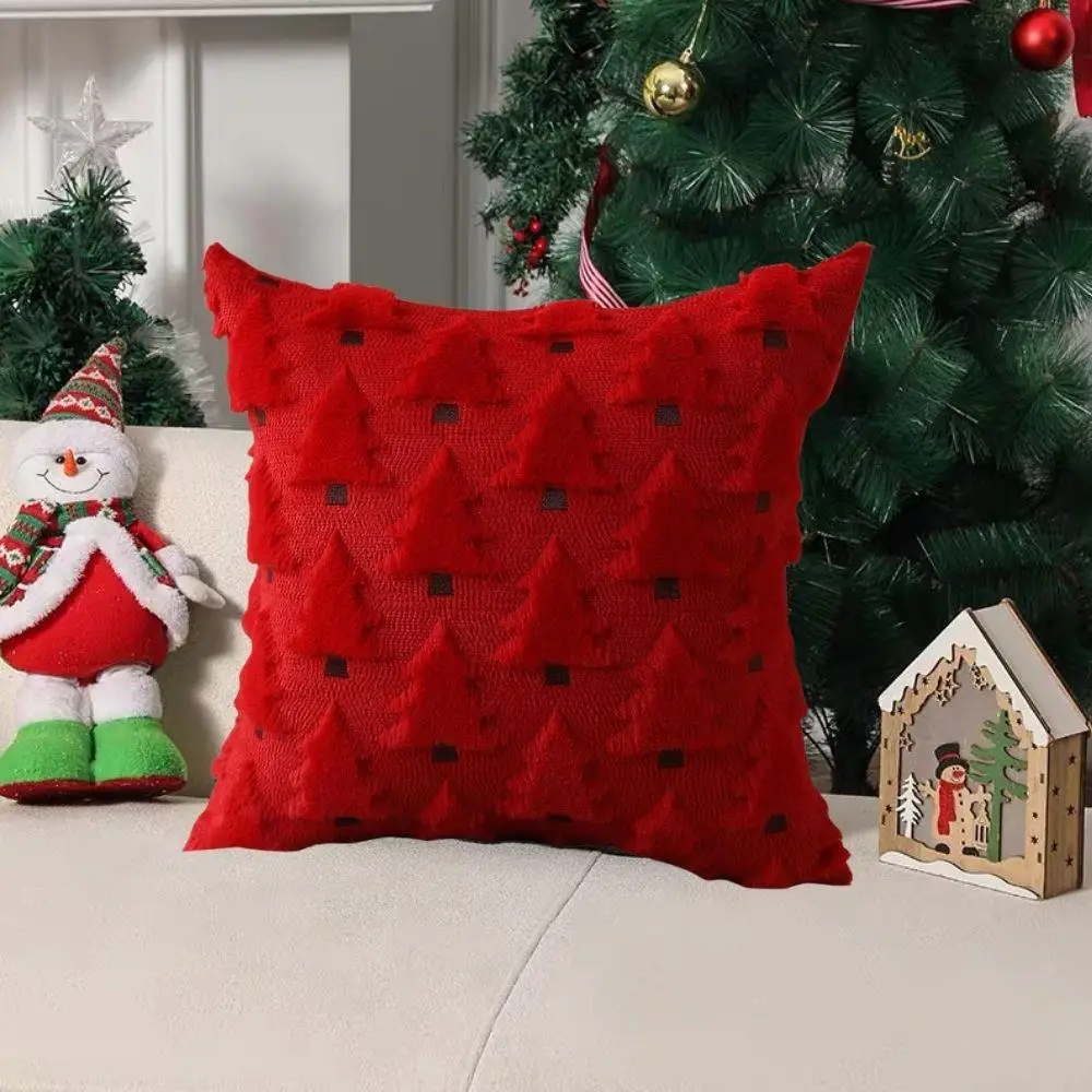 Sarung Bantal Natal Bantal Mewah Sarung Bantal Dekoratif Mewah Warna Solid Sarung Bantal Sofa Ruang Tamu Dekorasi Rumah