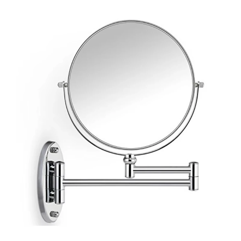 

Double-sided rotating wall-mounted mirror, suitable for home, hair salon, cosmetics store, hotel bathroom, and toilet, 5 times m