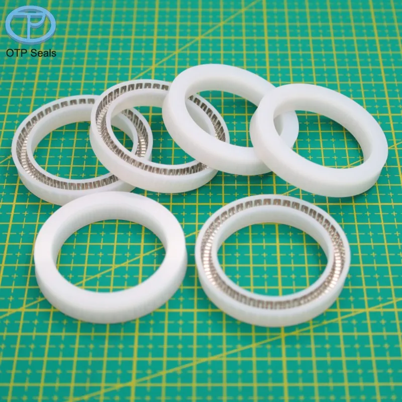 

Spring seal Ring for Shaft UHMWPE UPE seals ultra-high molecular weight polyethylene V-spring Non-Standard factory customized