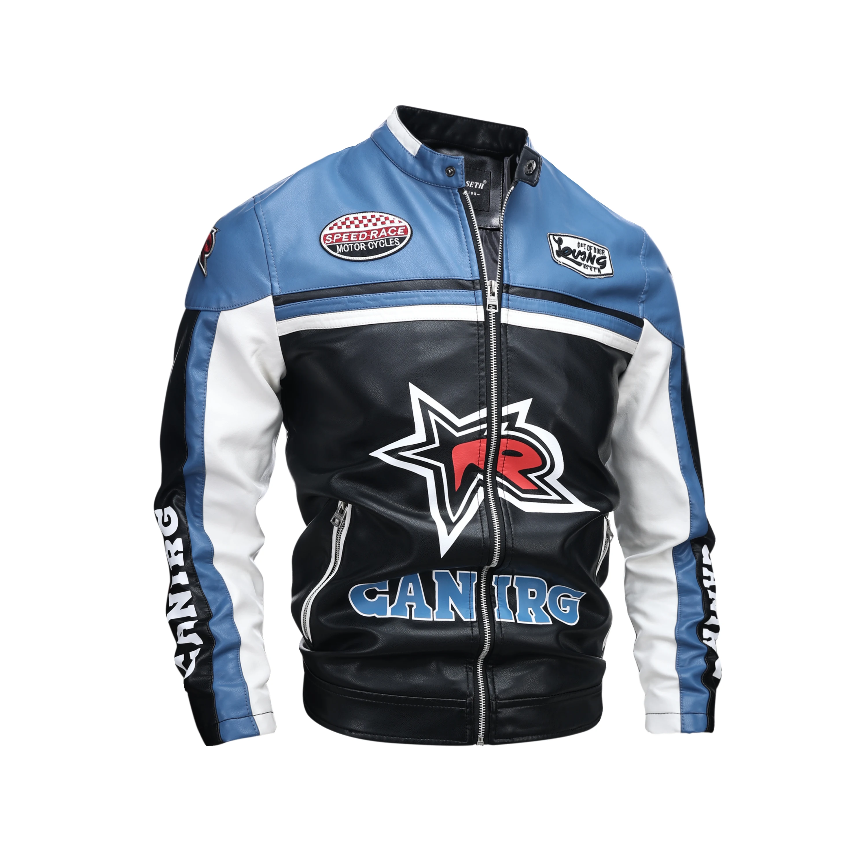 

Men's Leather Jackets Autumn Casual Motorcycle PU Jacket Biker Leather Coats Brand Clothing EU Size