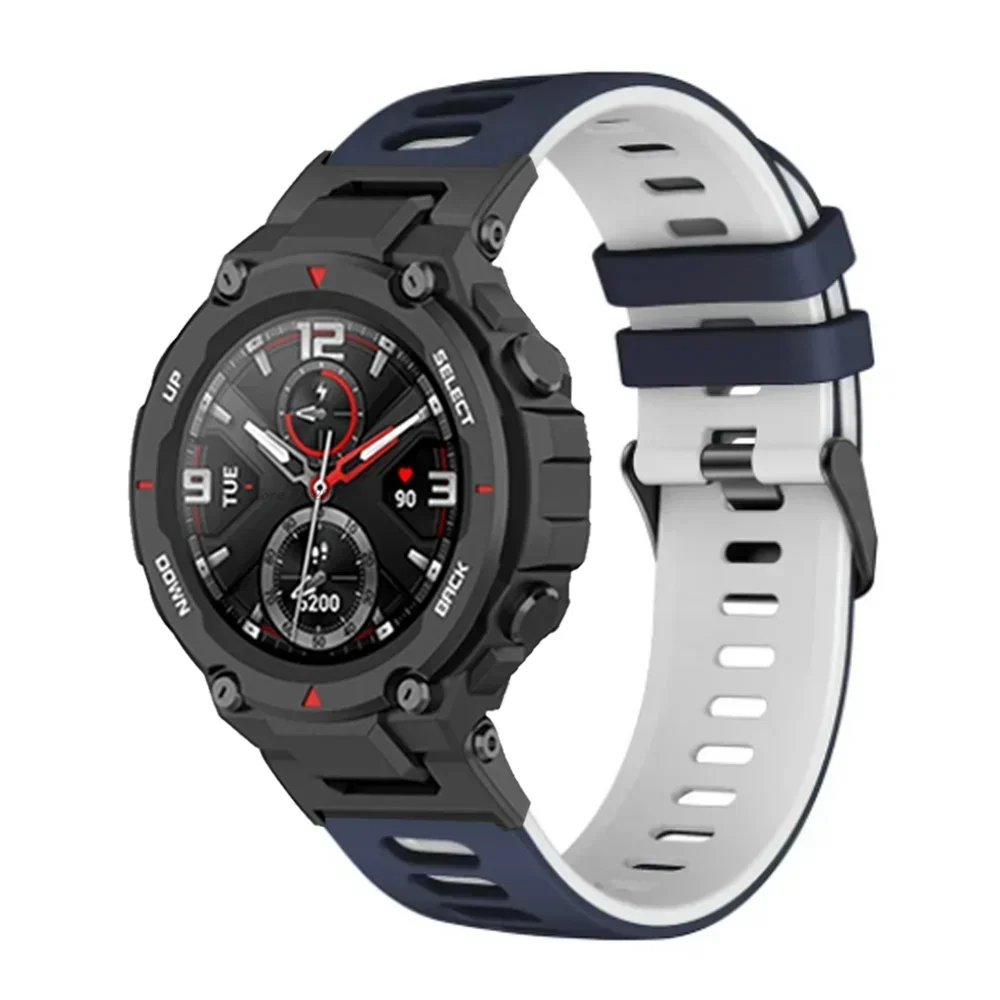 สายซิลิโคนสำหรับ huami amazfit สร้อยข้อมือสมาร์ทวอท์ช T-Rex Pro สายรัดข้อมือเปลี่ยนได้สำหรับ amazfit trex/trex 2