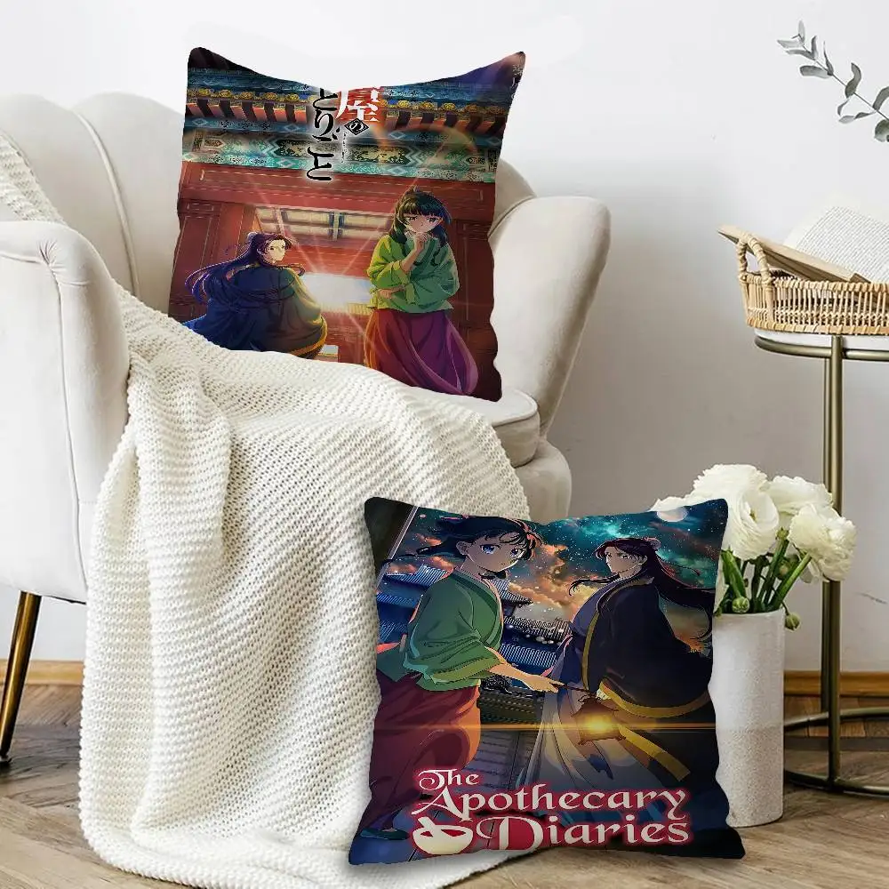The Apothecary Diaries Anime  Pillow Gift Home Office Decoration Bedroom Sofa Car Cushion Cover case 45x45