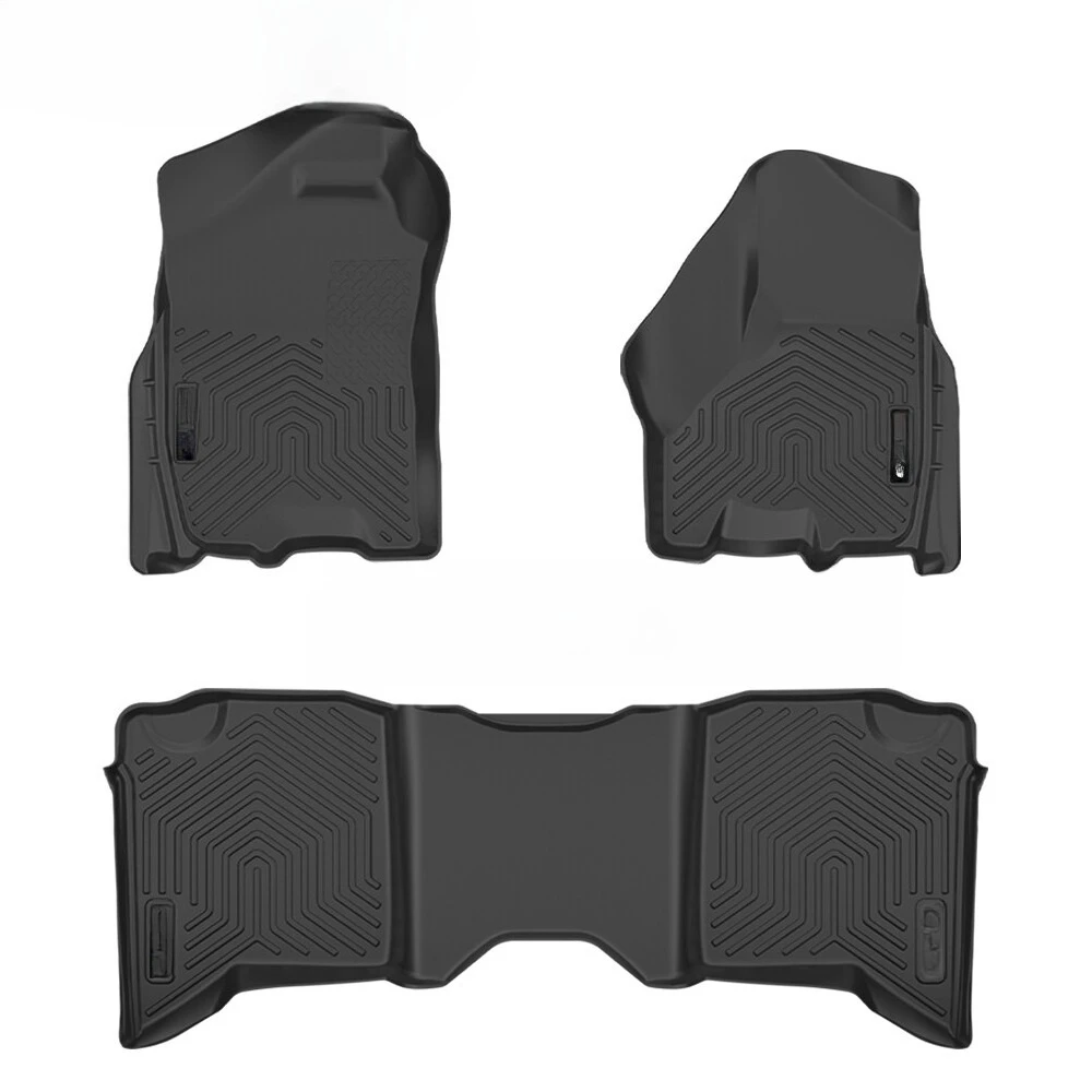 

Floor Mats Liners TPE Fit For 2013-2018 Dodge Ram Truck Crew Cab All Weather