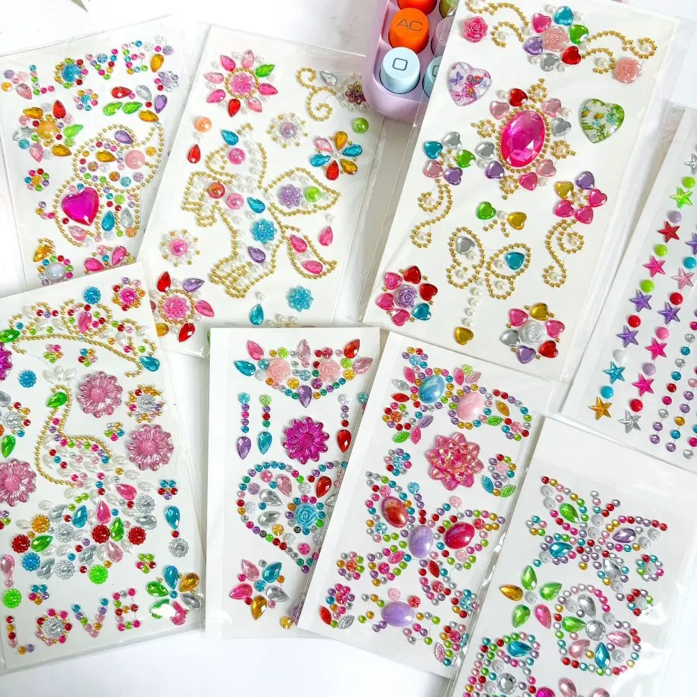 

Decoration Stickers 3D Gem Stickers Scrapbooking Diary Album Children Toy Gem Sticker DIY Mobile Phone Self Adhesive