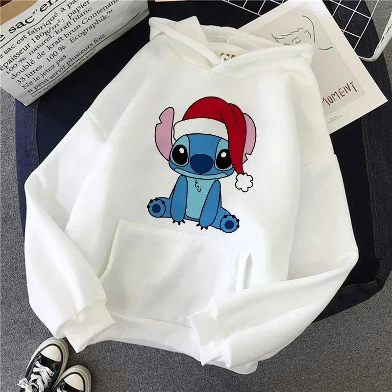 

Hoodies & Sweatshirts New Arrivals Women's Autumn Winter Long Sleeve Jacket Disney Lilo & Stitch Group Solid Jacket Hoodies