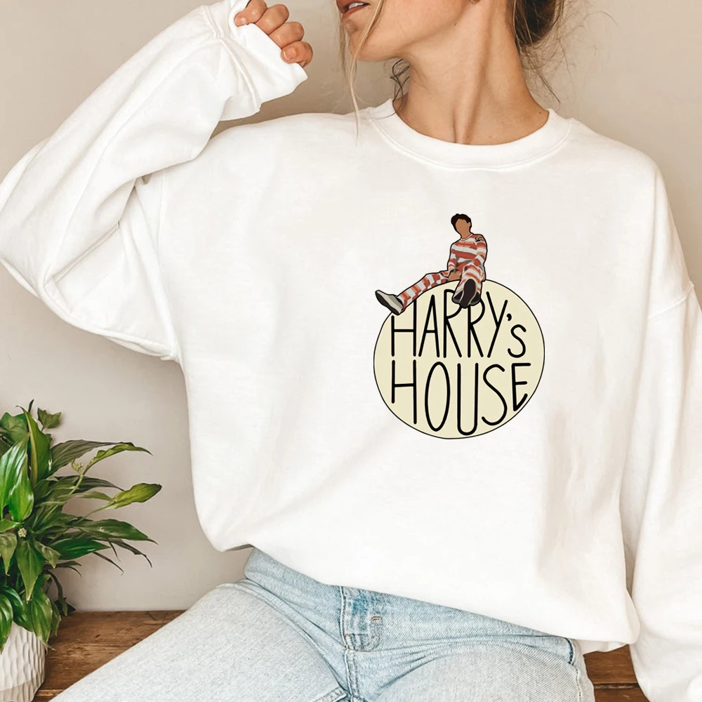 

Harry's House Sweatshirt Cool HS Graphic Pullover TPWK Women Y2K Aesthetic Hoodie As It Was Music Inspired Crewneck Sweatshirts