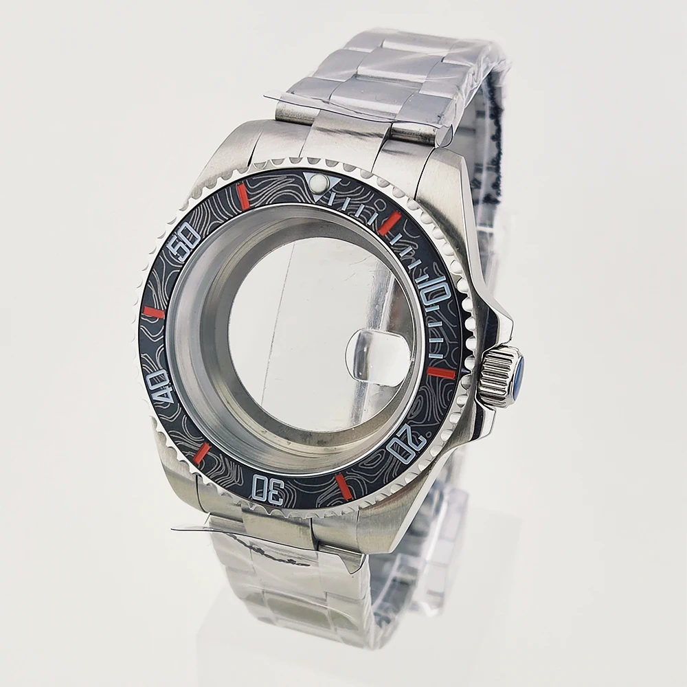 

40mm nh35 Case Watch Case High-Quality Stainless Steel Case Strap 120 Clicks Sapphire Glass For NH35 NH36 NH34 NH38 Movements
