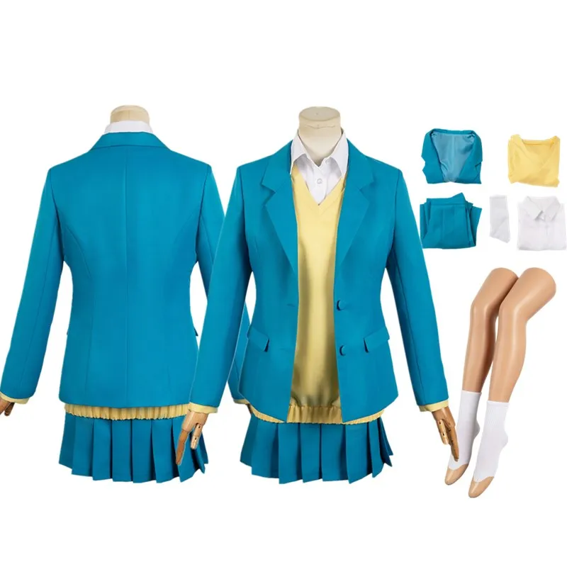 Anime Box Roleplay Kano Chinatsu Costume Cosplay donna blu uniforme scolastica cappotto Jk gonna abiti Halloween Carnival Party Suit