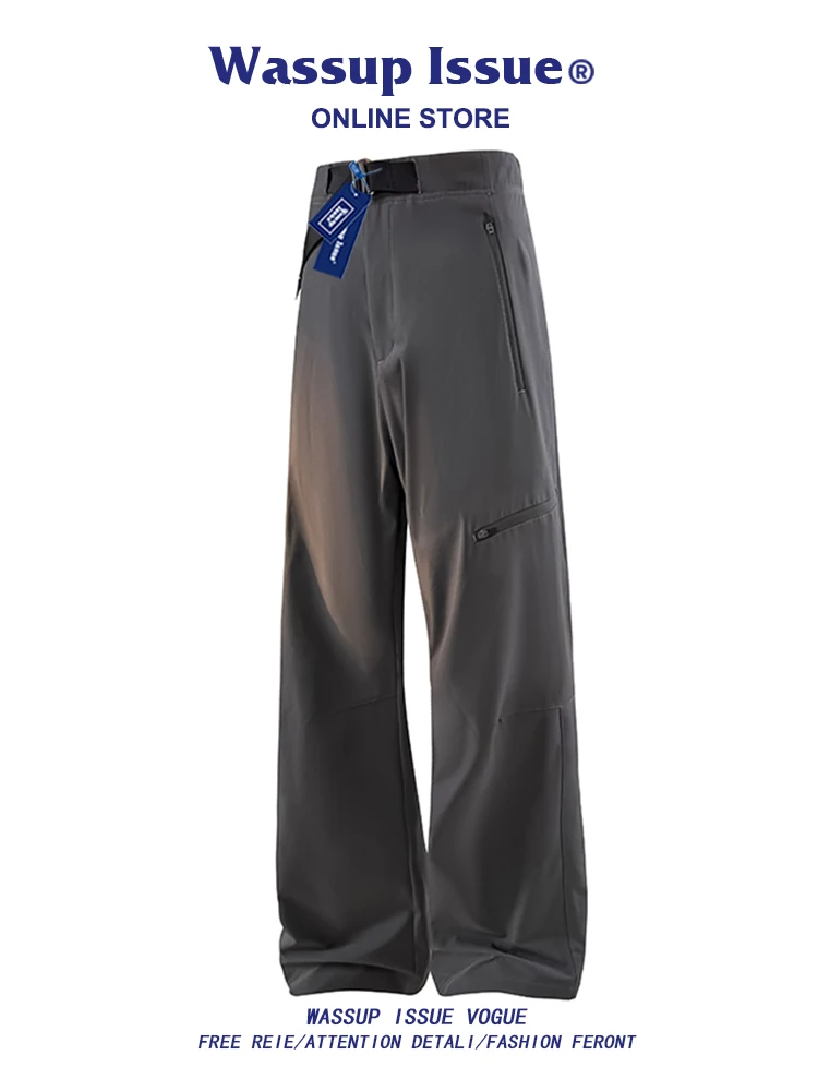 WASSUP ISSUE American Sle الرجال الصيف مقاوم للماء تنفس فضفاض عادية مستقيم الساق السراويل Faionable الشباب النشط Sle #4