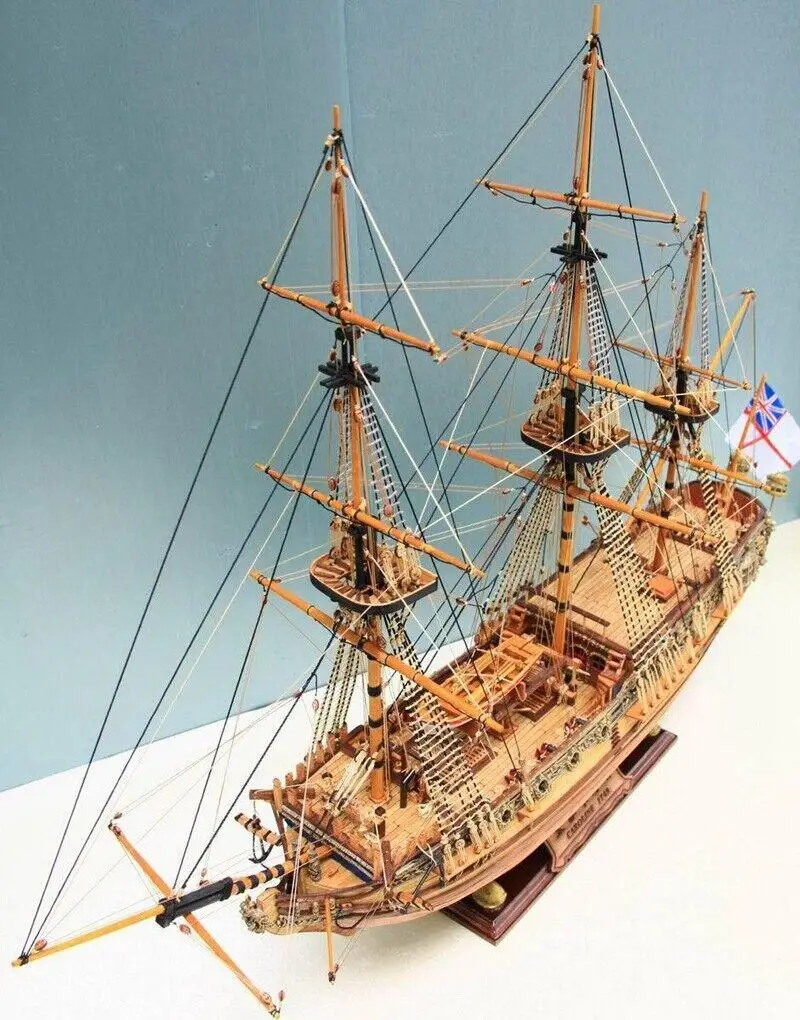 Yuan qing HMS Royal Caroline 1749 Scale 1/50 33\'\' Wooden Ship Model Kits scale