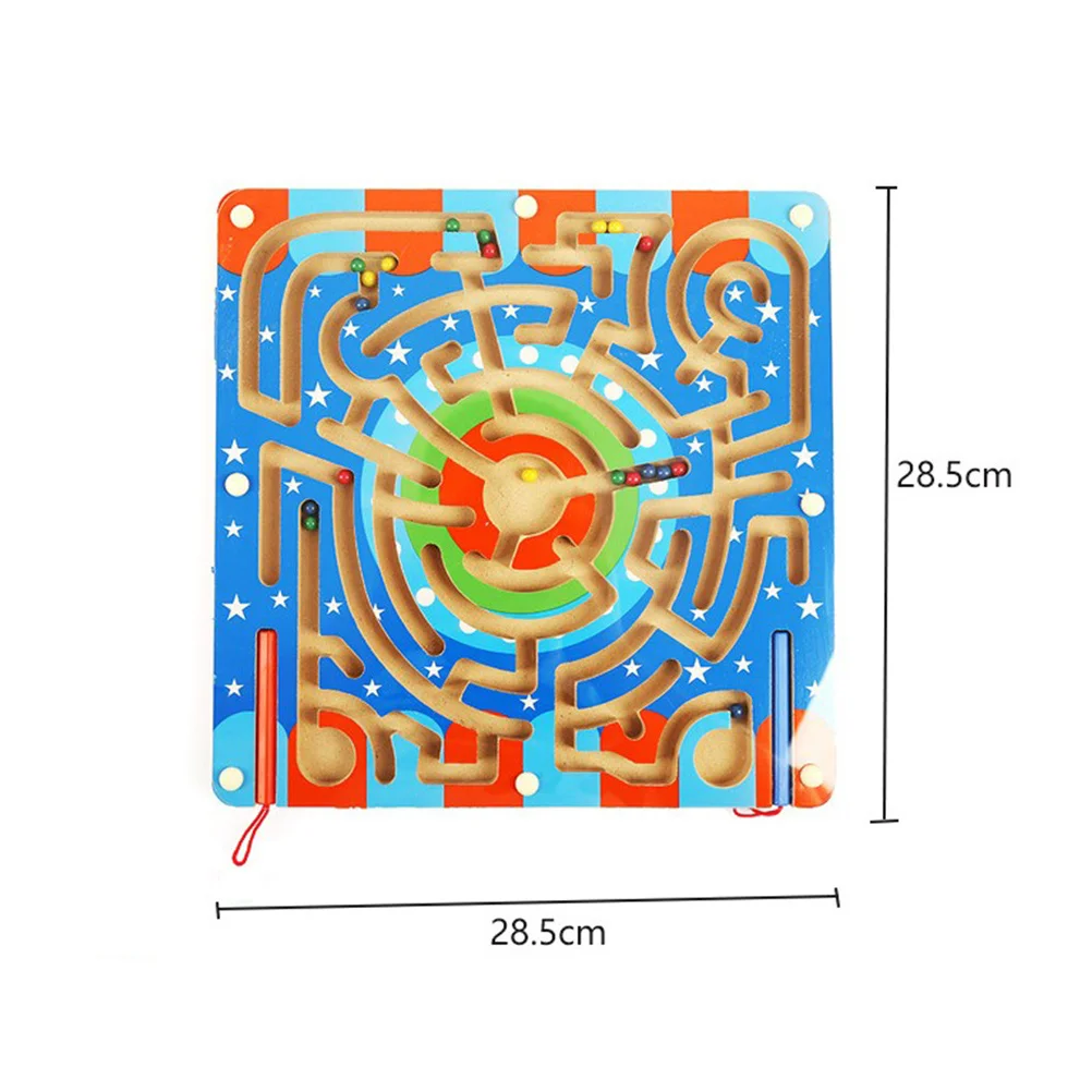 Labirinto di legno Puzzle Gioco da tavolo per bambini Attività di apprendimento educativo Montessori Gioco di rompicapo logico per correre palla per bambini