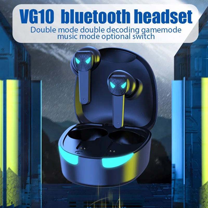 TG10 TWS Wireless Bluetooth Headset LED Display Gamer Earbuds with Mic Wireless Headphones Noise Cancelling Bluetooth Earphones