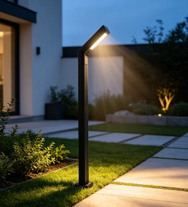 Waterproof Solar Panel Outdoor Lawn Light Courtyard Garden Villa Grassland Column Head Lighting Outdoor Solar Decorative Light