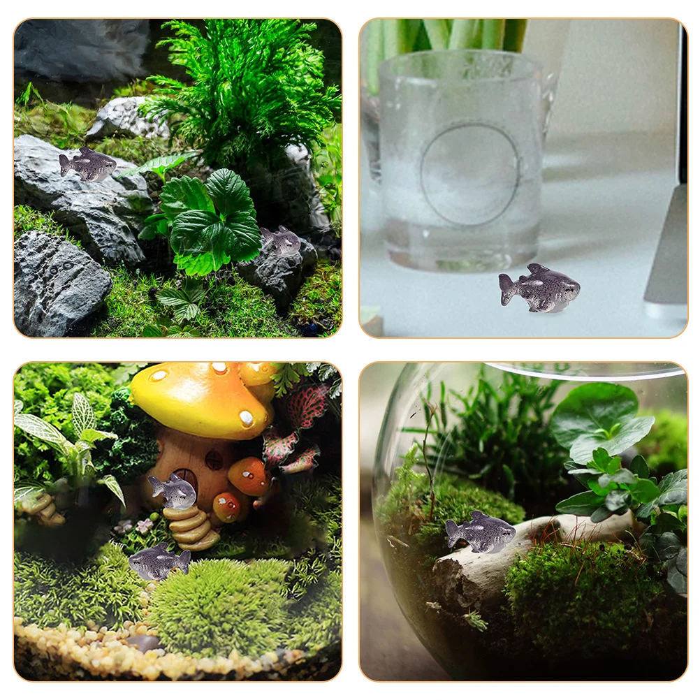 

30Pcs Resin Miniature Sharks Tiny Animals Garden Or Bonsai Decor Craft Accessory Aquarium Decoration Tiny Animals