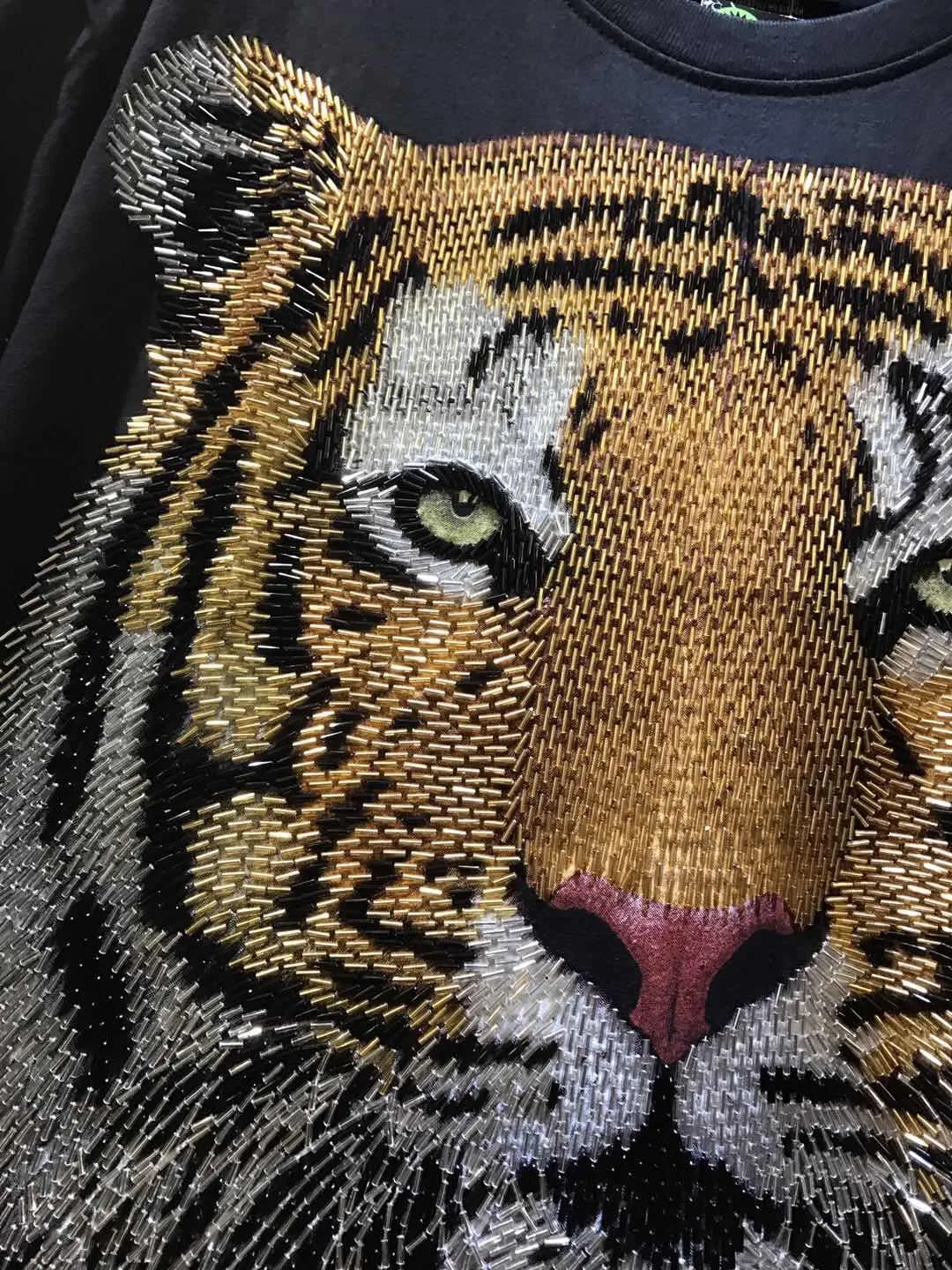 T-shirt de manga curta para mulher, blusa artesanal para casal, indústria pesada, padrão tigre, marca de moda, verão, 2022