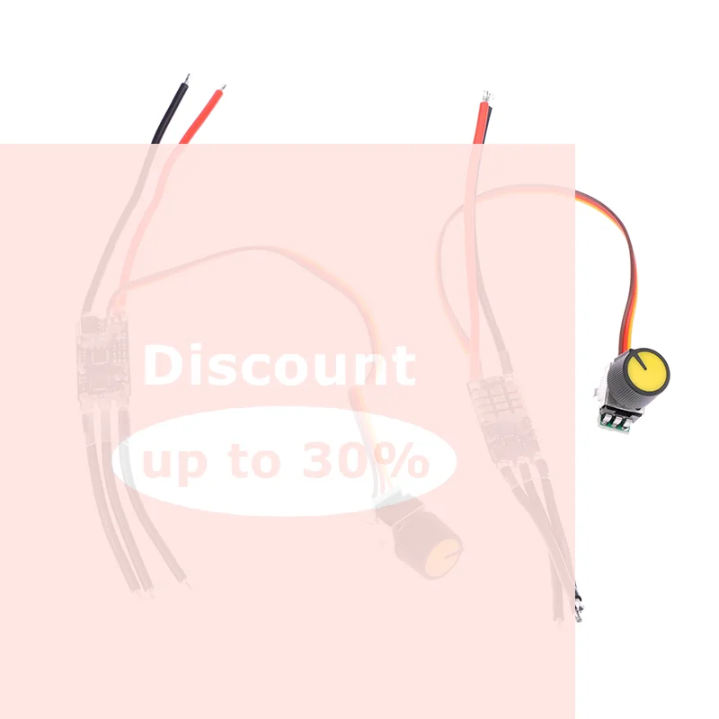 [DC 7-26V Three-phase Brushless Motor Driver DC Motor Drive Board Speed Controller Regulator With Potentiometer For LiPo 2-6S]