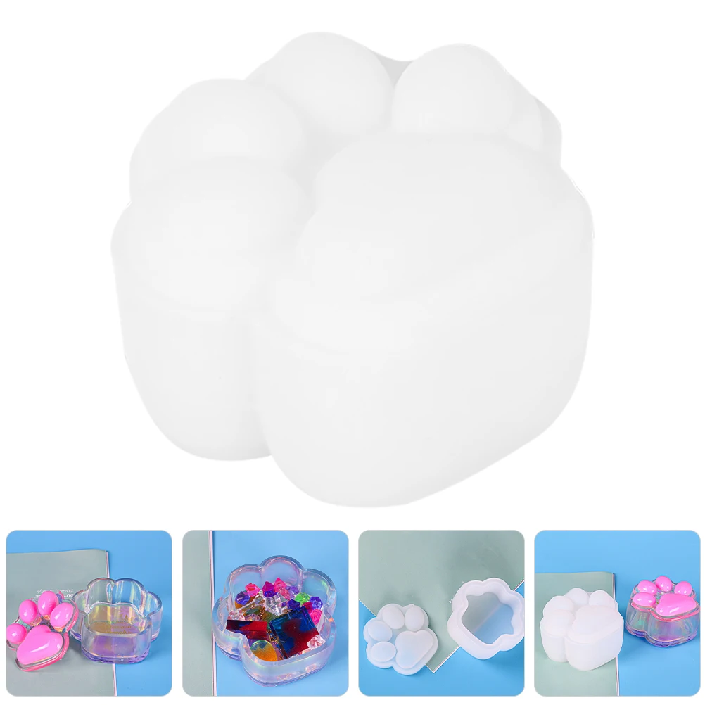 

Creative Paw Silicone Storage Box Unique Epoxy Container For Jewelry Keys Tiny Items Multifunctional Diy Gift Loverepoxy Resin