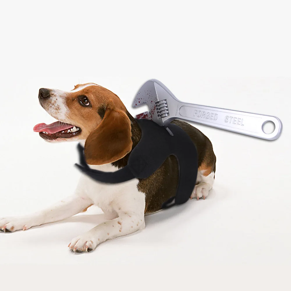 Funny Dog and Cat Cosplay Costume with Bloodstain Design description 3