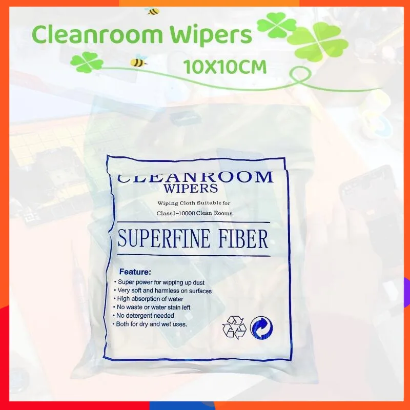 

400 шт., антистатическая ткань для чистки ЖК-дисплея, 9,5*10, безворсовая полиэфирная ткань для чистых помещений, пылезащитная ткань, инструменты для ремонта ЖК-экрана телефона