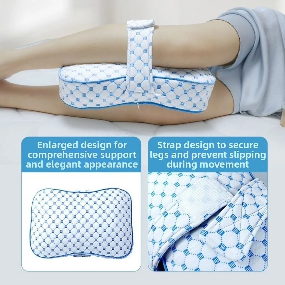 

Adjustable Strap Maternity Leg Pillow PP Cotton Polyester Fill Side Sleeping Pillow Lumbar Support Washable