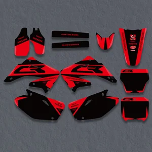 Personalisierter Fonds -Aufkleber, Carement Graphics, Honda CR125, CR250, CR 125, CR 250, 2002, 2012, 2011, 2010, 2009, 2008 8 Hauptverkauf CareWood Kit machen 250 2008 - №7