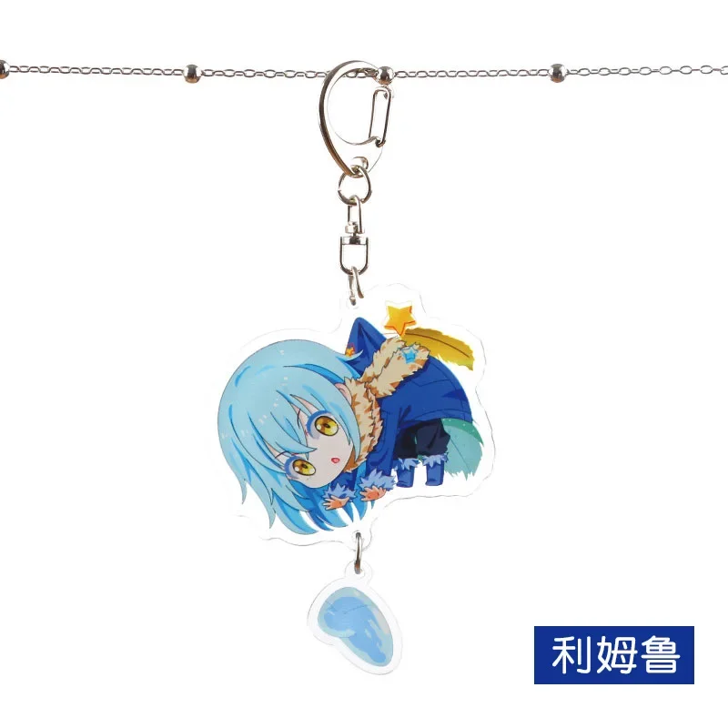 Anime That Time I Got Reincarnated as a Slime Keychain Cute Rimuru Tempest Izawa Shizue Key Chain Car Bag Keyring Jewelry