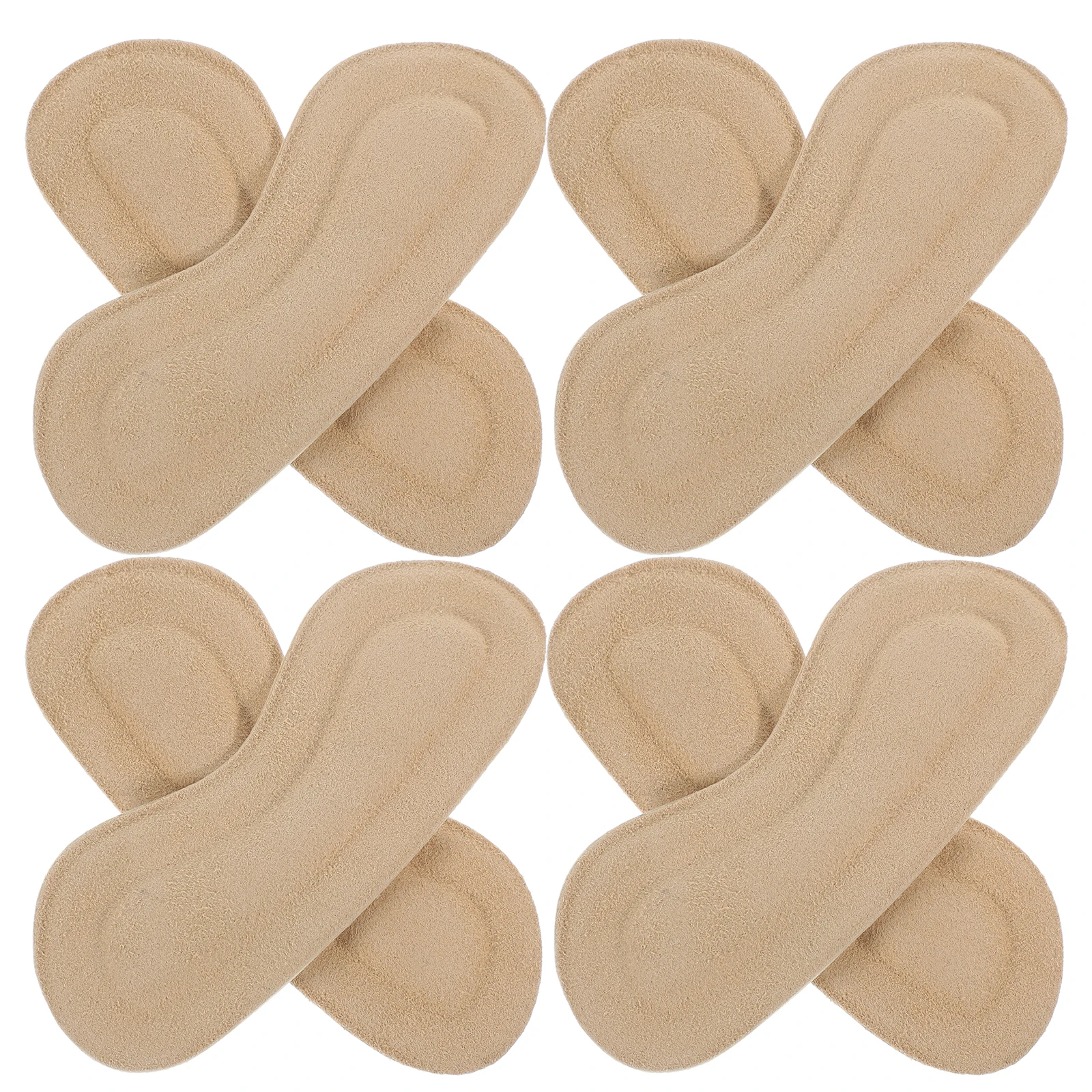 

4 Pairs Anti Skid Pads Sturdy Wear Resistant Cushions Replaceable Heel Protectors Comfort Liners For Women Shoes Foot Care Tools